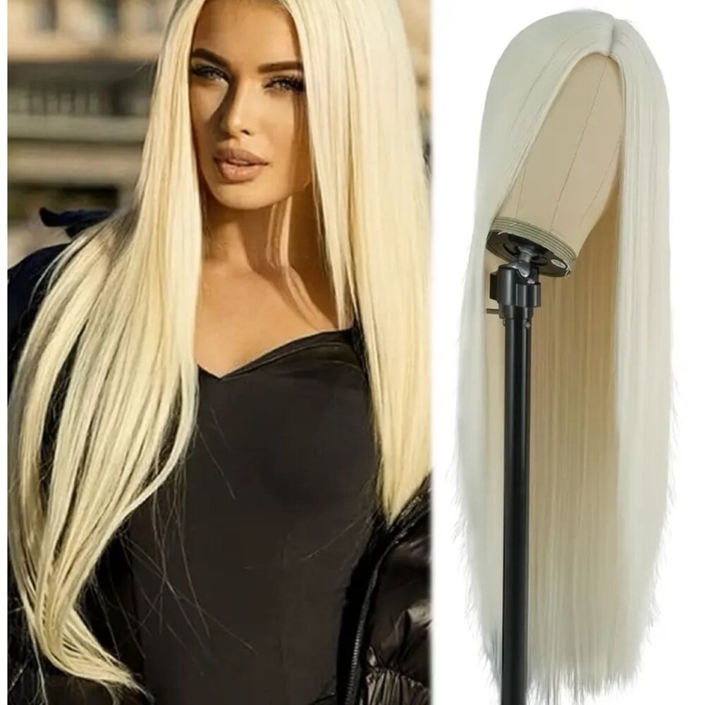 NEW 32 inch  blonde glueless wig
